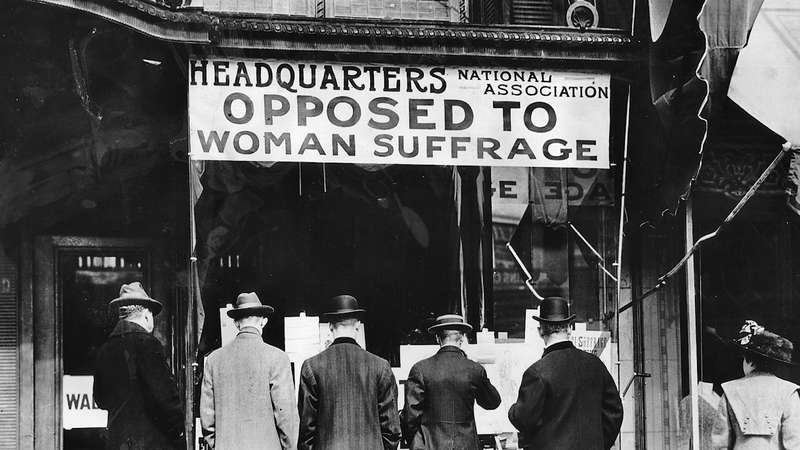 No Women Vote Vintage Photo