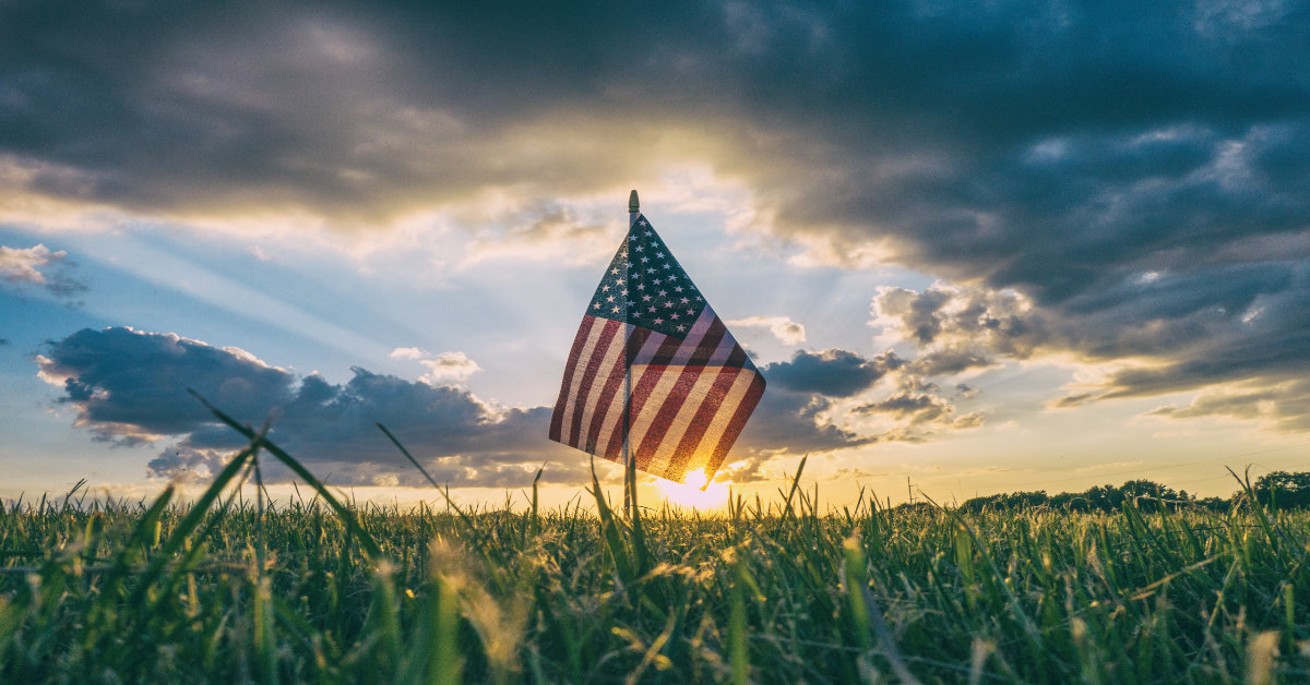 U.S. Flag in Summer