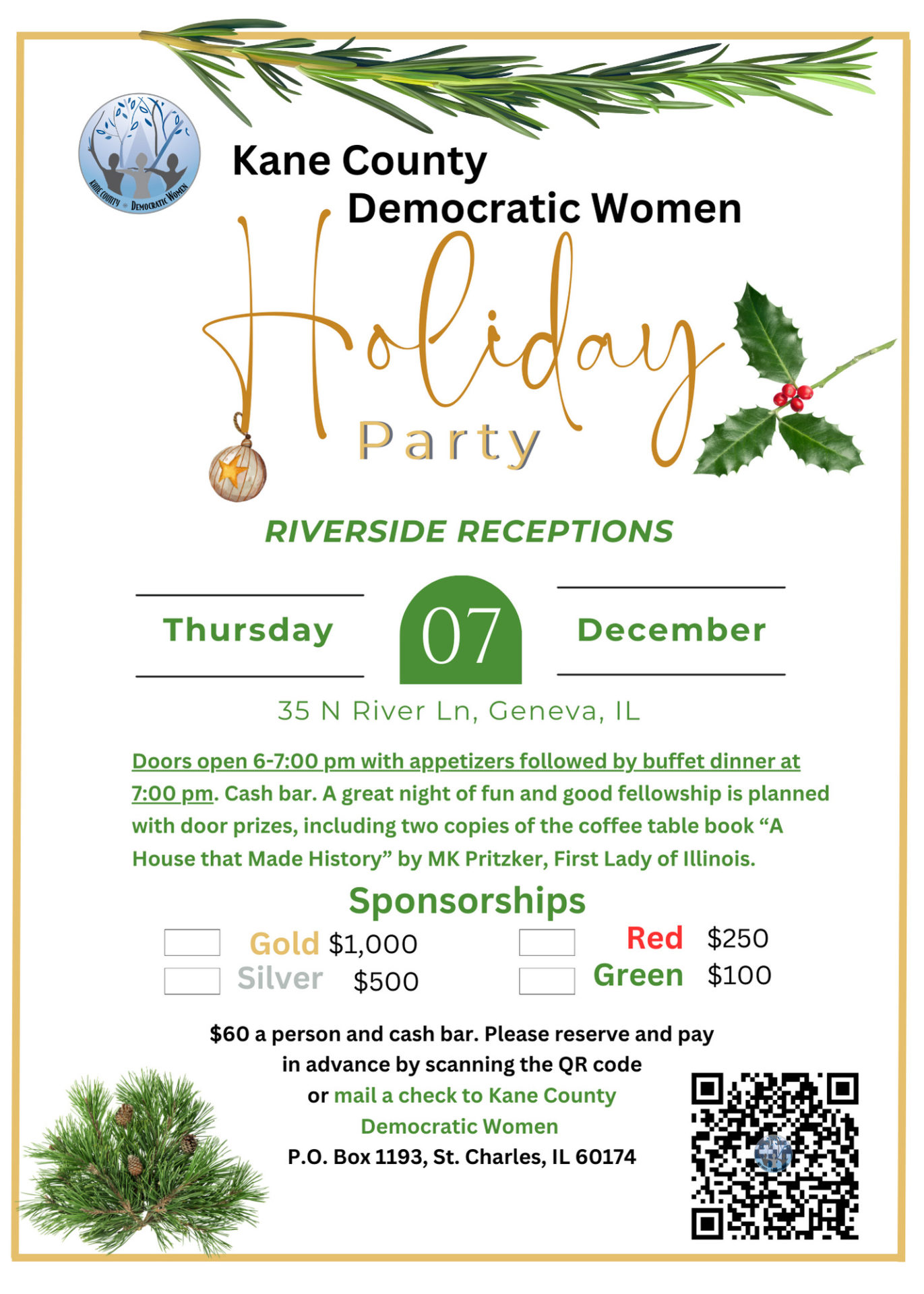 Kane County Democratic Women - Holiday Party