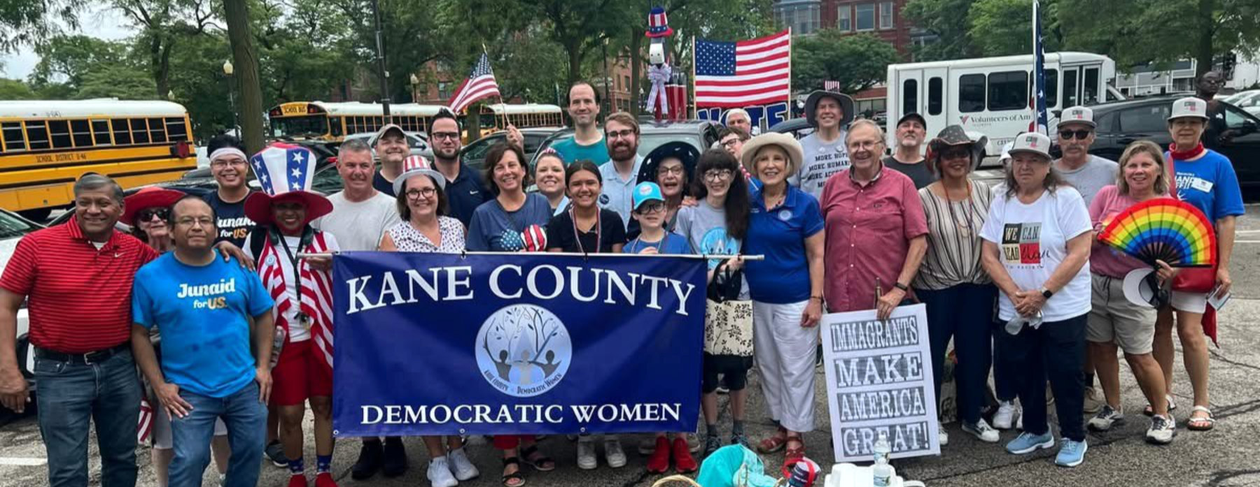 Kane County Democratic Women Parade banner 3 Kane County Democratic Women Parade banner