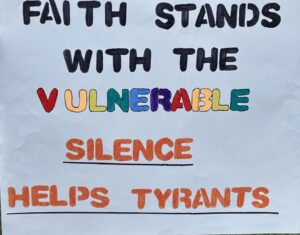 Faith Stands with the Vulnerable webgraphic