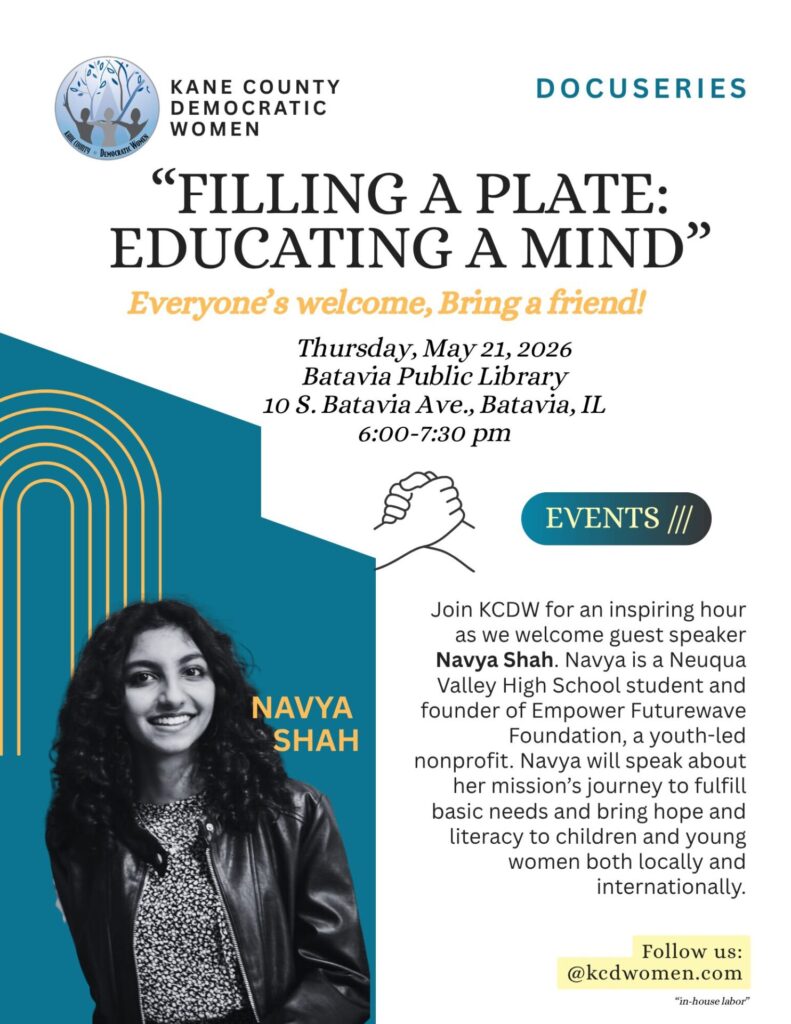 Navya Shah-guest speaker for Filling a Plate, Educating a Mind